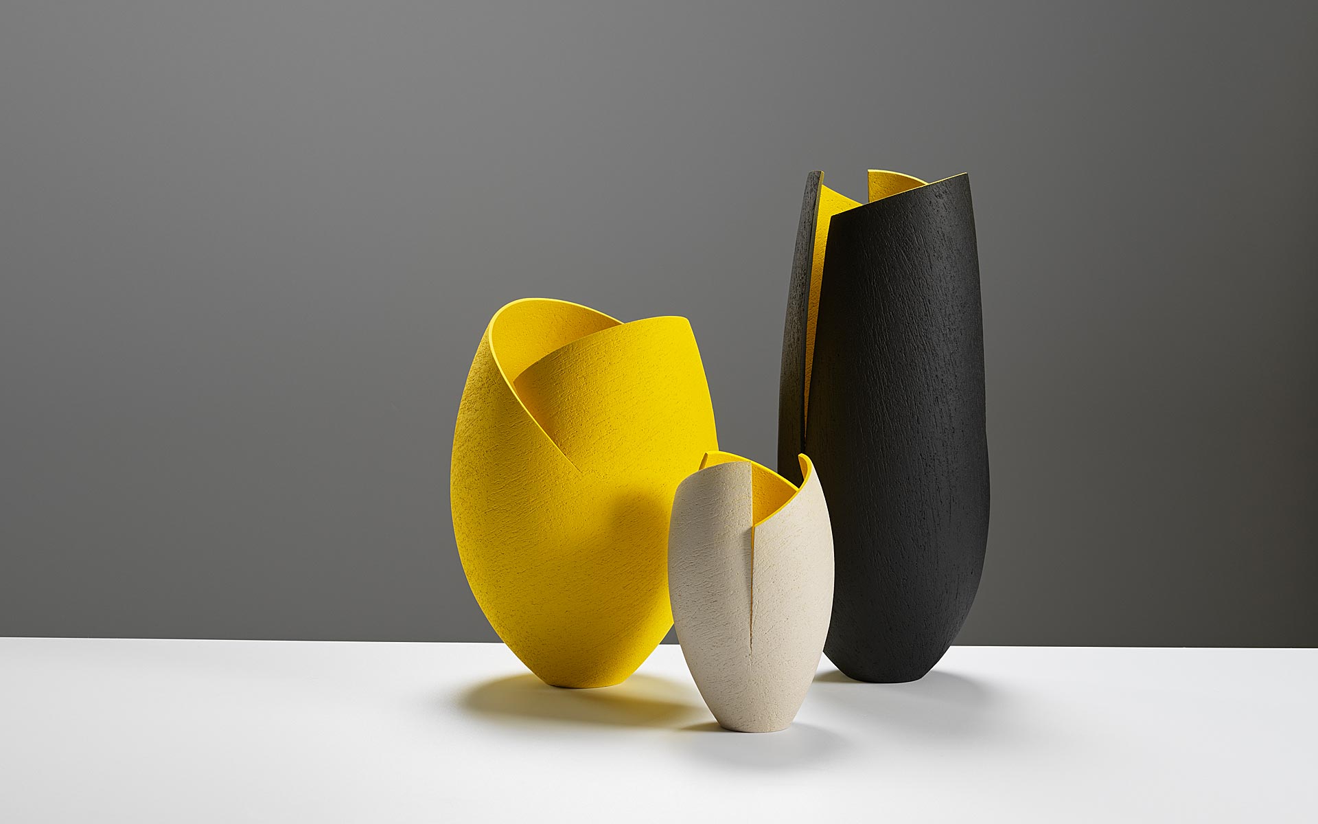 Group of cut and altered vessels