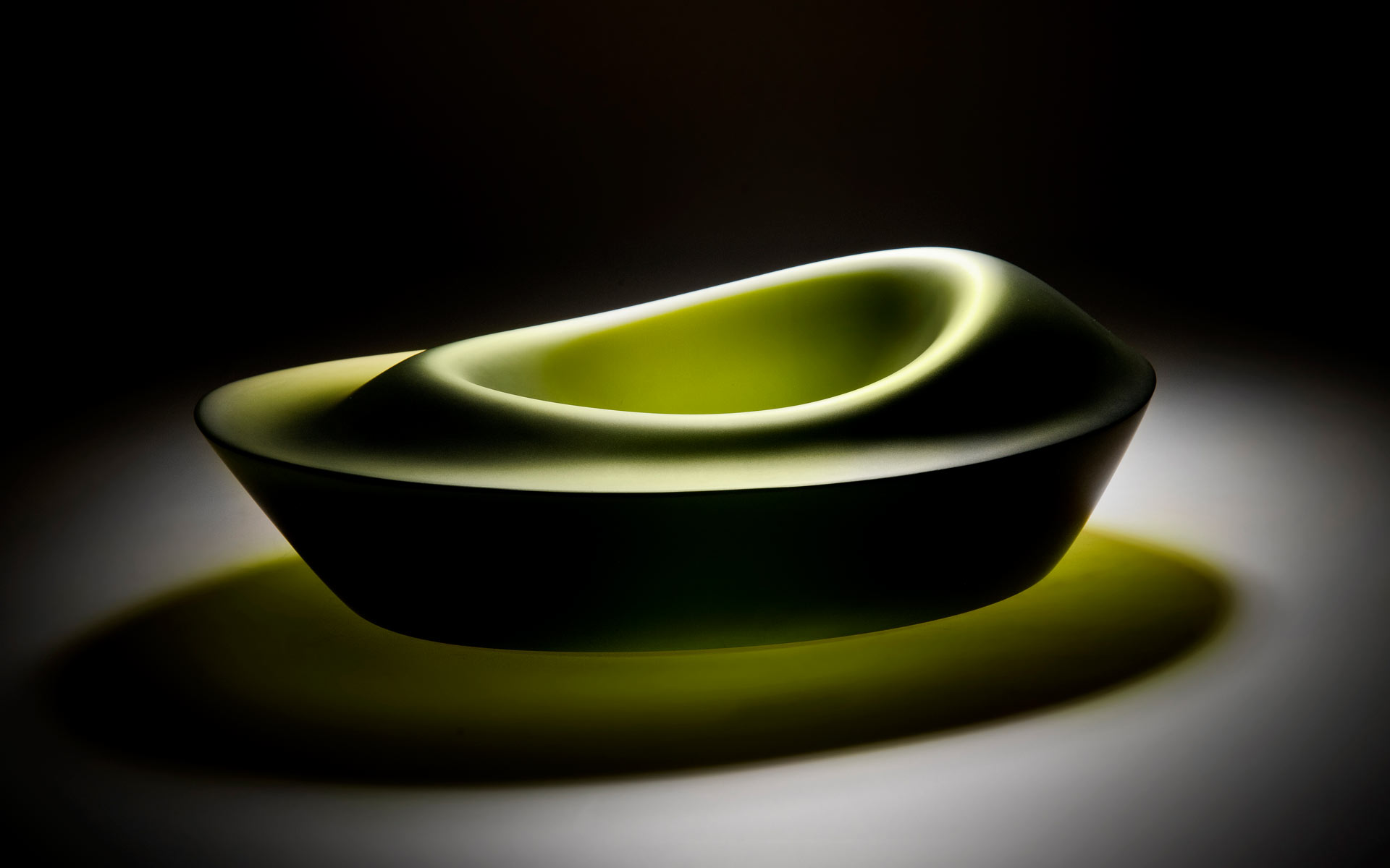 Ripple Series - Green Bowl Form